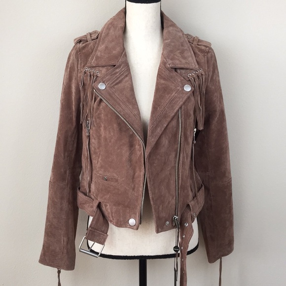 Blank NYC Jackets & Blazers - BLANK NYC Real Suede Leather Moto Jacket